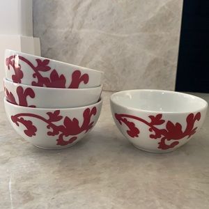 FOUR Ceramic cereal bowls
